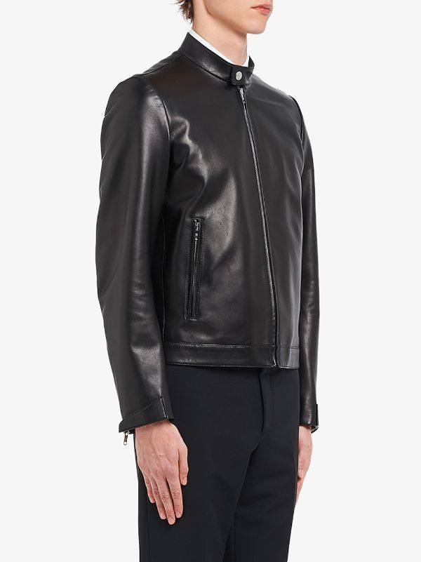 PRADA SPORT 5zip leather jacket袖丈が66㎝だと長そうなので
