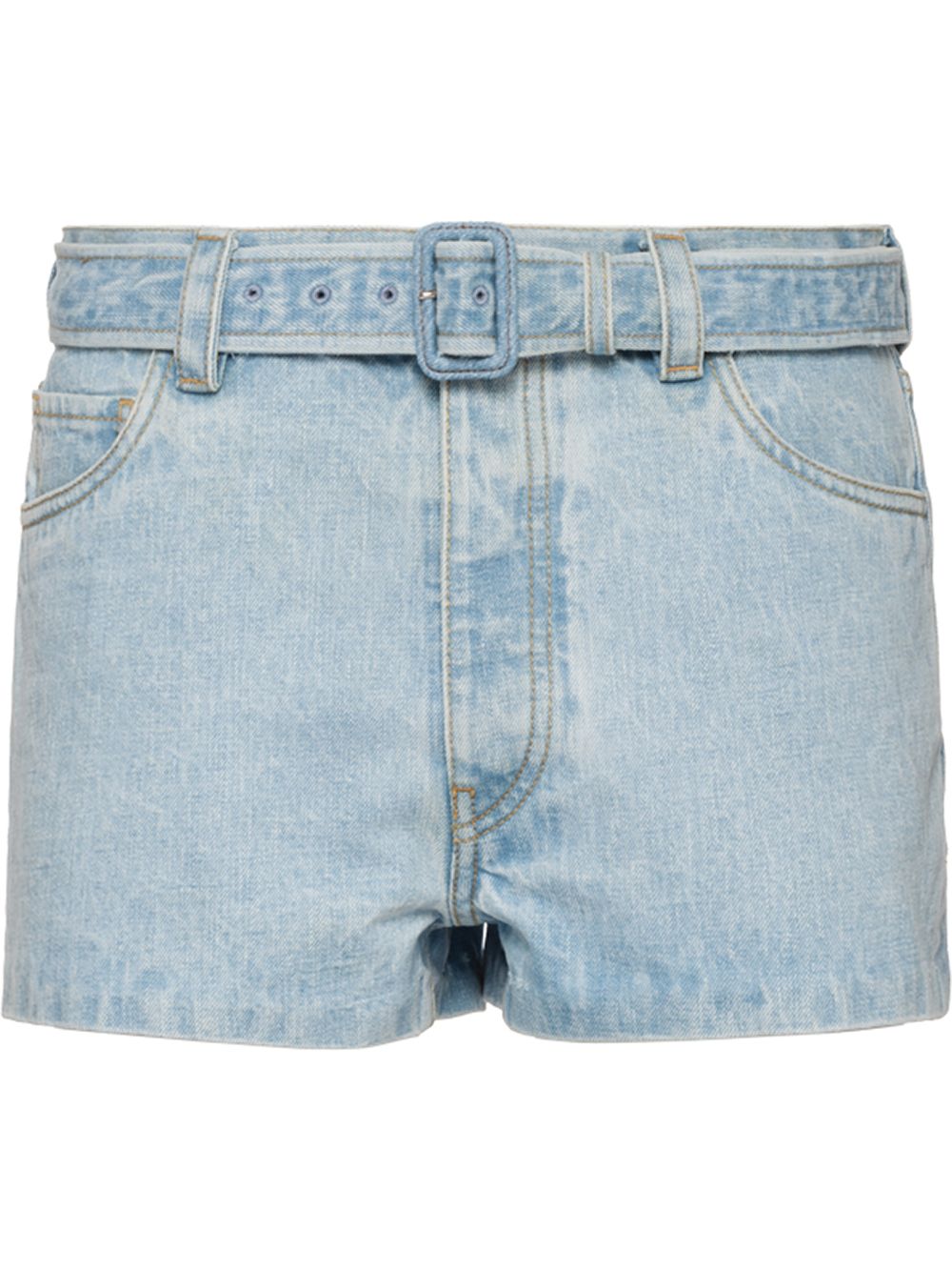 фото Prada джинсовые шорты с поясом