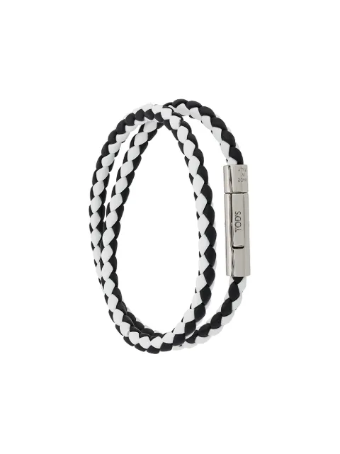 Tod's bracelet multi-tour en cuir tressé