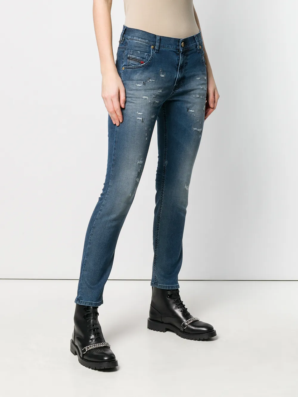 Diesel Boyfriend jeans Blauw