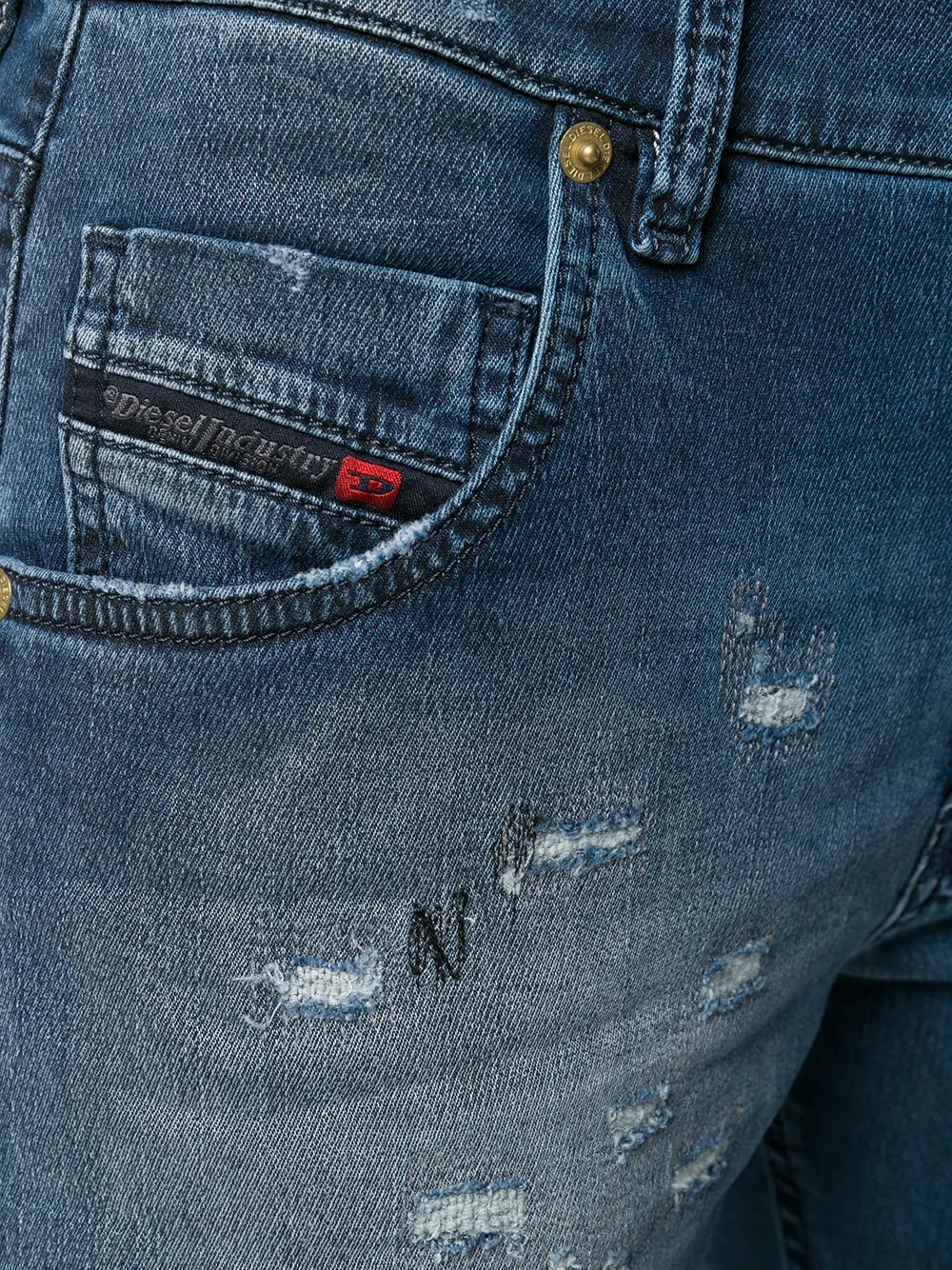 Diesel Boyfriend jeans Blauw