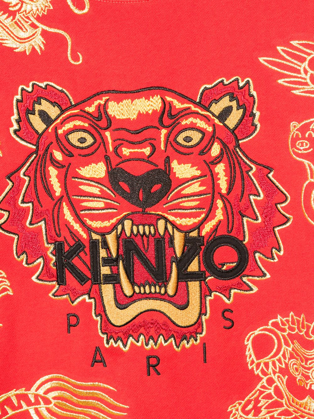 фото Kenzo Kids толстовка с вышитым логотипом