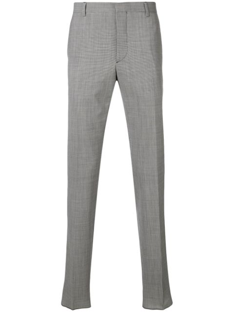 PRADA PRADA MICRO HOUNDSTOOTH TAILORED TROUSERS - BLACK