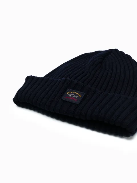 Paul \u0026 Shark ribbed-knit Beanie - Farfetch