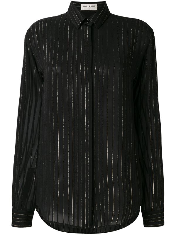 saint laurent sheer shirt