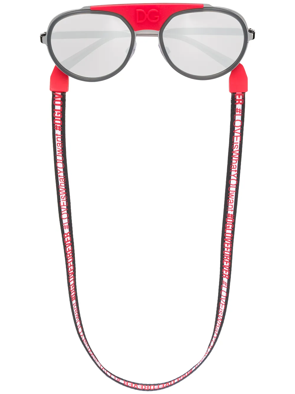 Dolce & Gabbana Eyewear Occhiali da sole modello aviator - Grigio