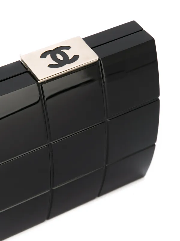 CHANEL Pre-Owned チョコバー クラッチバッグ | ブラック | FARFETCH JP