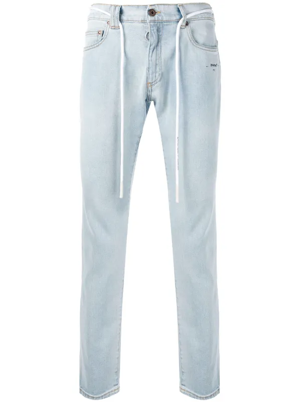 off white slim jeans