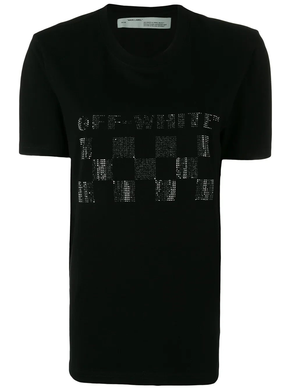 Off-White embellished logo print T-shirt – Black