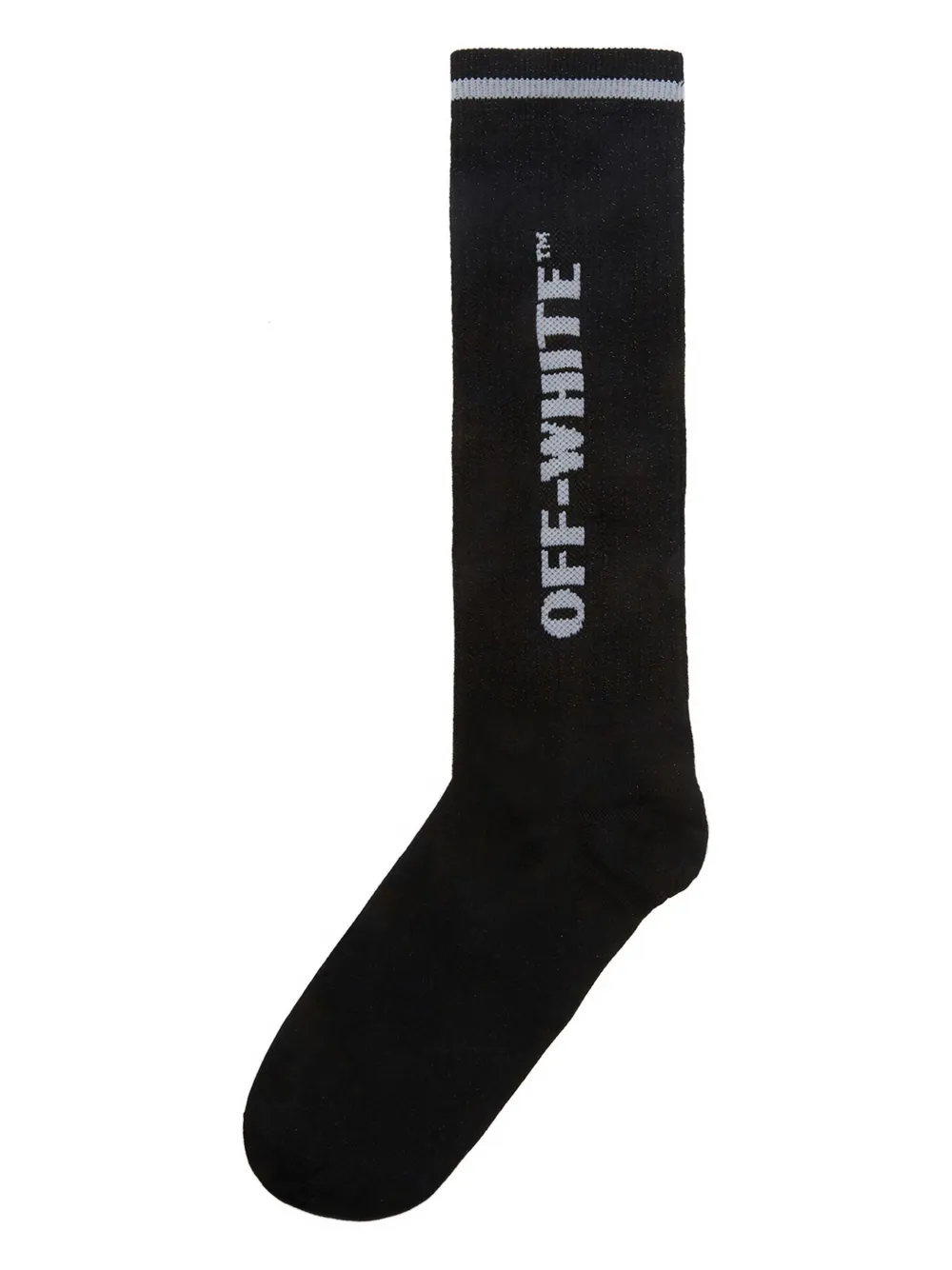 Off-White intarsia-knit logo socks | Black | Image 1