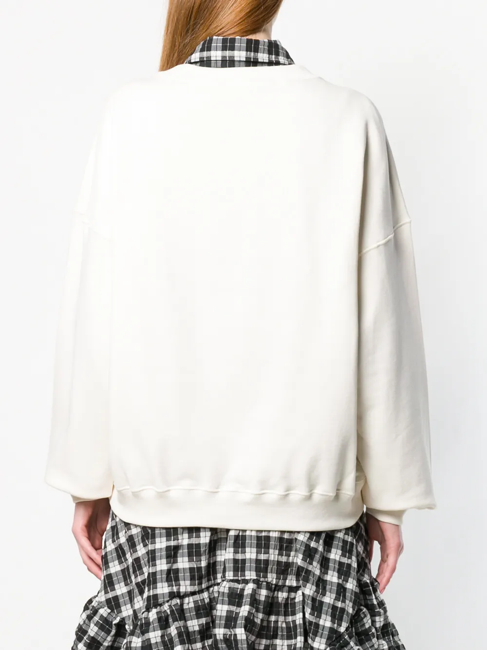 Philosophy Di Lorenzo Serafini trui met hangende mouwen en logo Beige