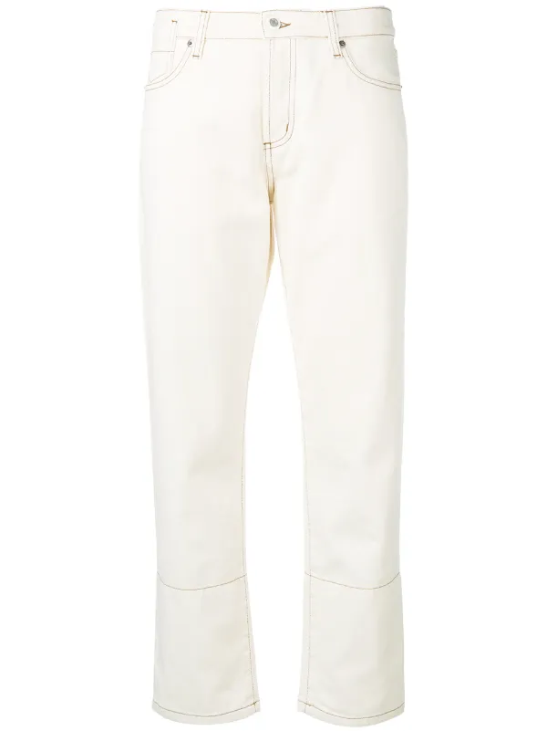black and white panel jeans