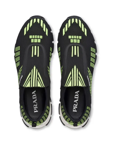 prada crossection knit sneakers