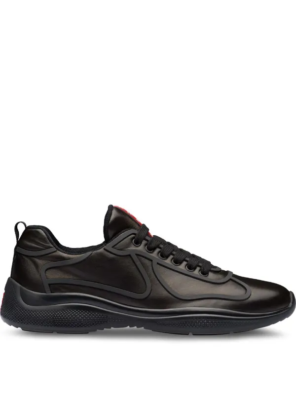 prada leather sneakers