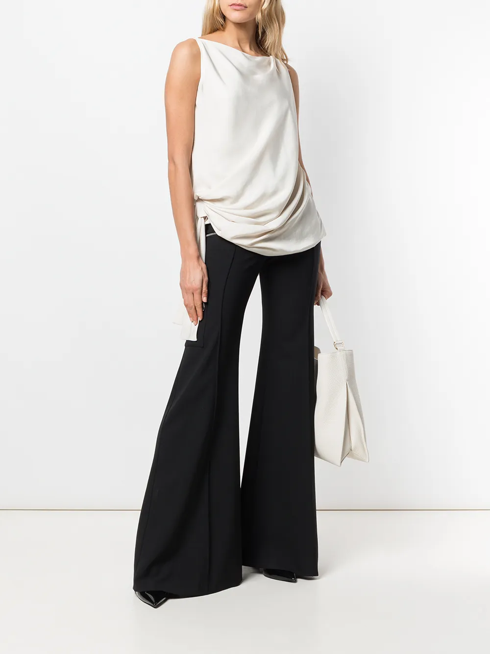 TOM FORD gedrapeerde top - Beige