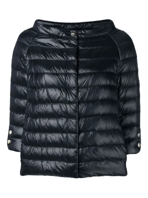 Herno chamarra con cuello barco ancho