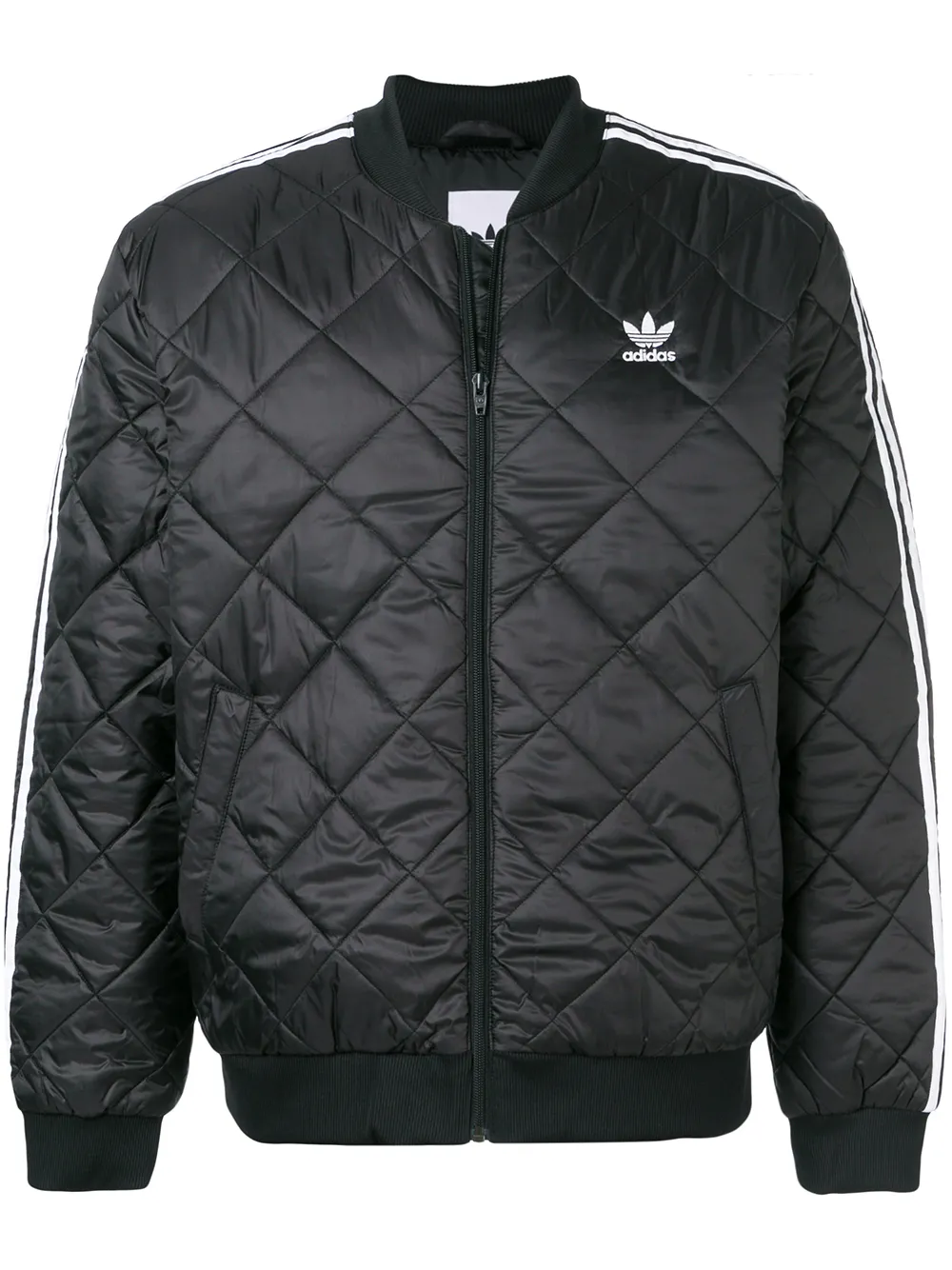 adidas quilted bomber jacket mens