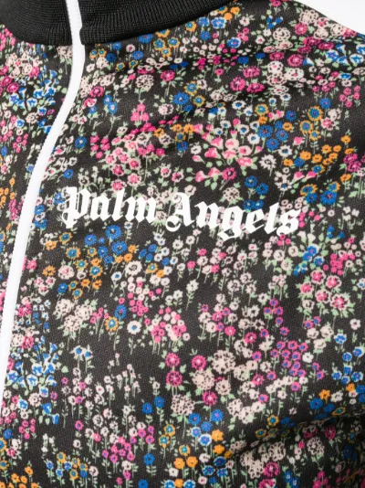 palm angels floral track jacket