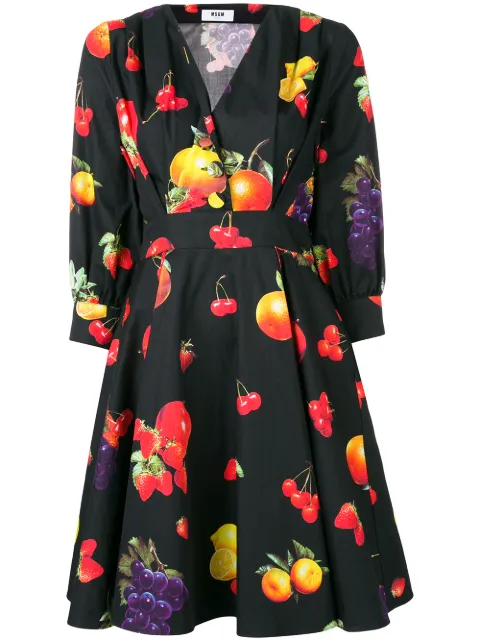 MSGM fruit print dress