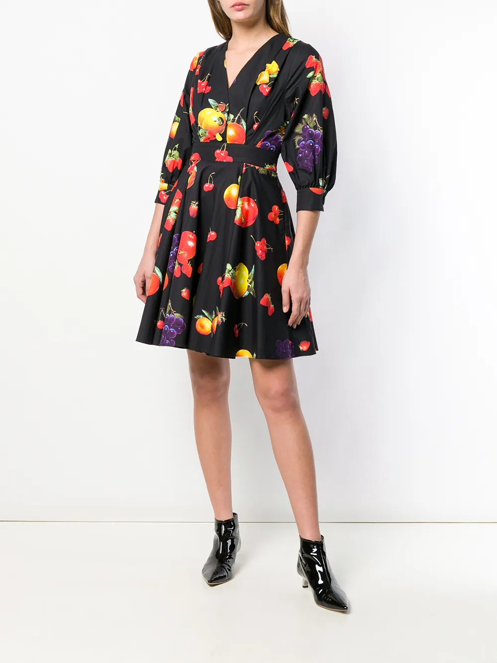 MSGM jurk met fruit print Zwart
