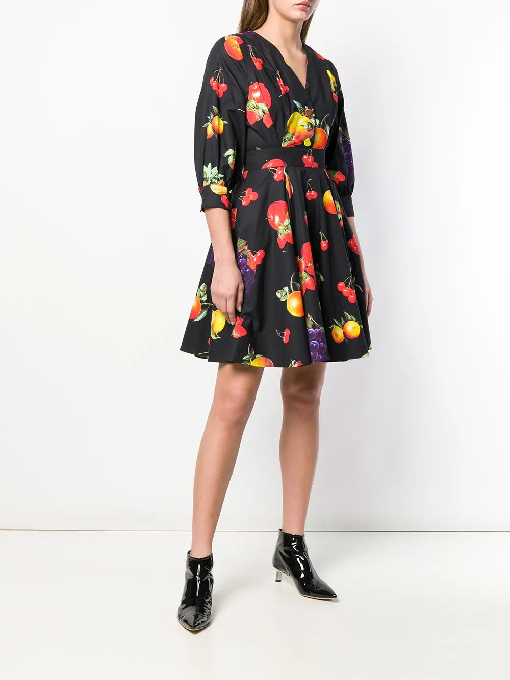 MSGM jurk met fruit print Zwart