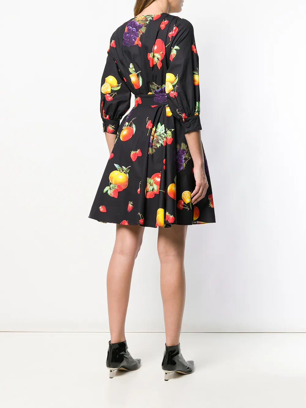 MSGM jurk met fruit print Zwart