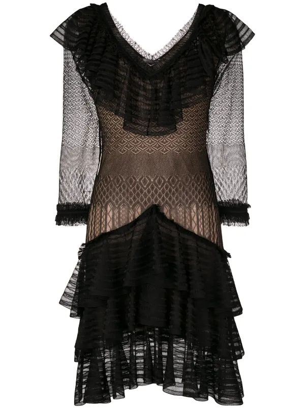 express black ruffle dress