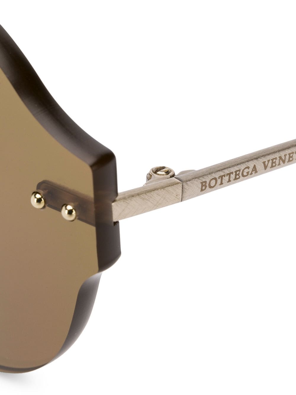 фото Bottega veneta eyewear солнцезащитные очки в круглой оправе