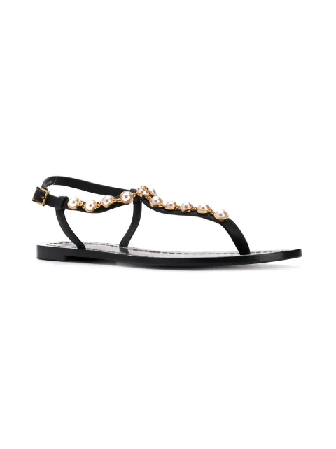 tory burch pearl flip flops