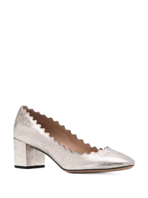 chloe scalloped pump