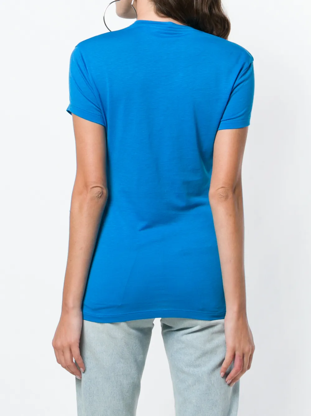 Off-White T-shirt met logoprint Blauw