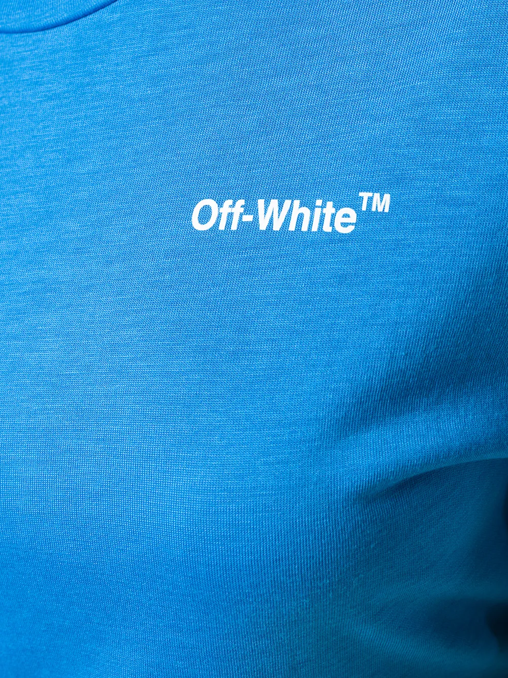 Off-White T-shirt met logoprint Blauw