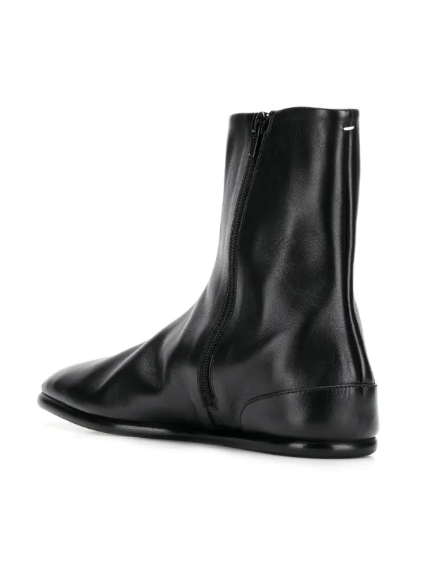 NavYandCoMAISON MARGIELA TABI フラット アンクル ブーツ