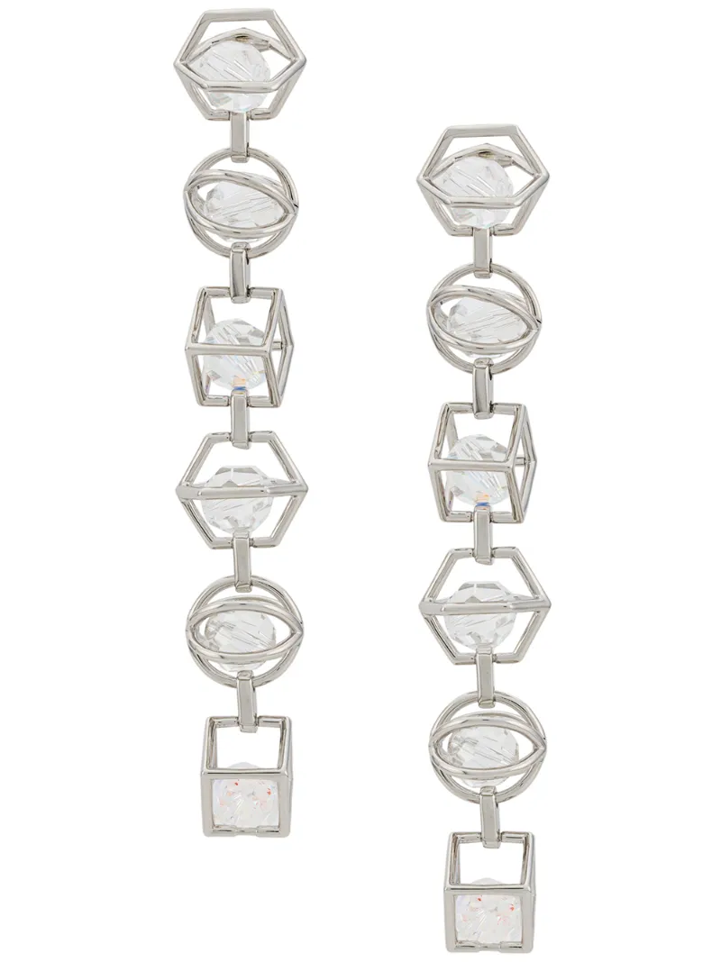 Atelier Swarovski серьги-подвески Nostalgia из коллаборации с Mary Katrantzou