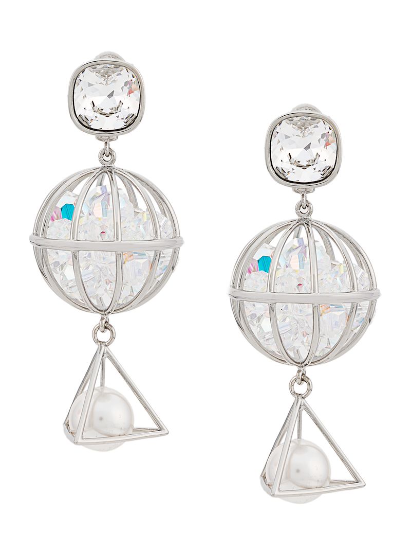 Atelier Swarovski серьги-подвески Nostalgia из коллаборации с Mary Katrantzou