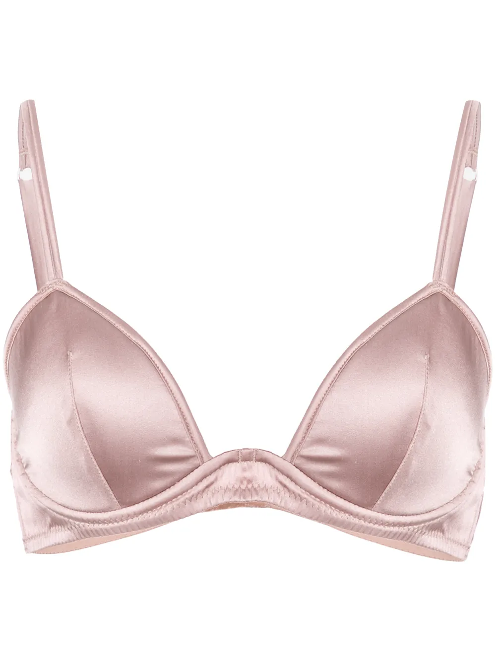 Fleur Du Mal Satin Scooped Balconette Bra - Farfetch