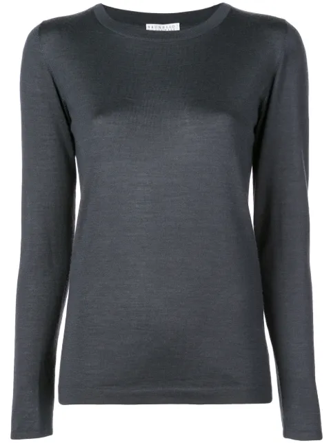 Brunello Cucinelli blusa manga larga