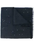 Brunello Cucinelli sequin embellished scarf - Blue