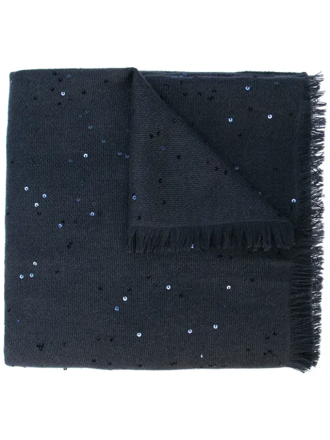 Brunello Cucinelli sequin embellished scarf