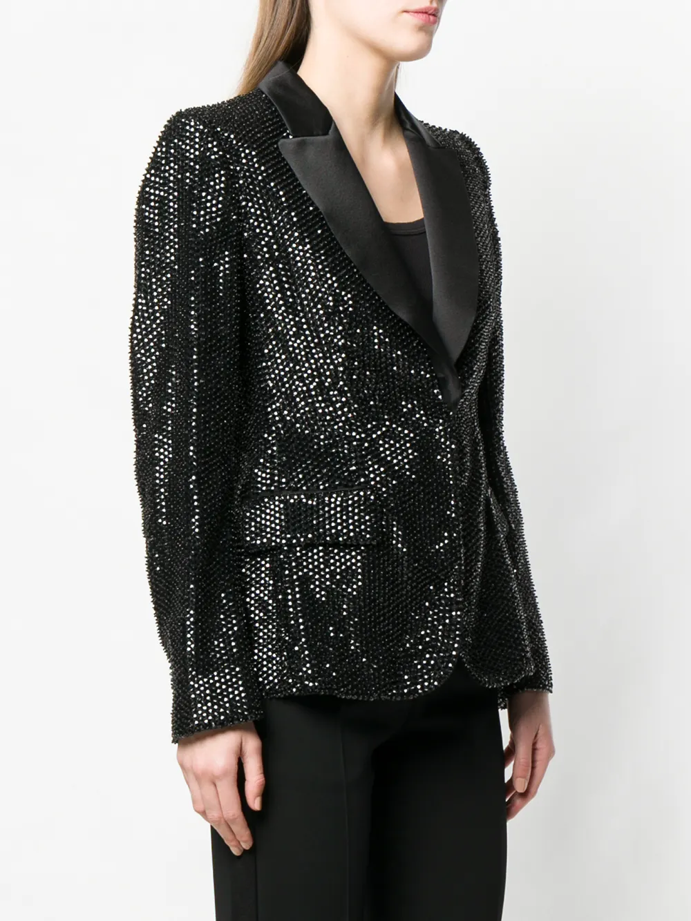 Alberta Ferretti blazer verfraaid met studs Zwart
