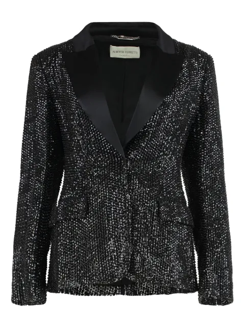 Alberta Ferretti blazer con detalles de apliques