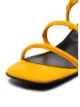 DORA TEYMUR yellow Easy strappy suede sandals