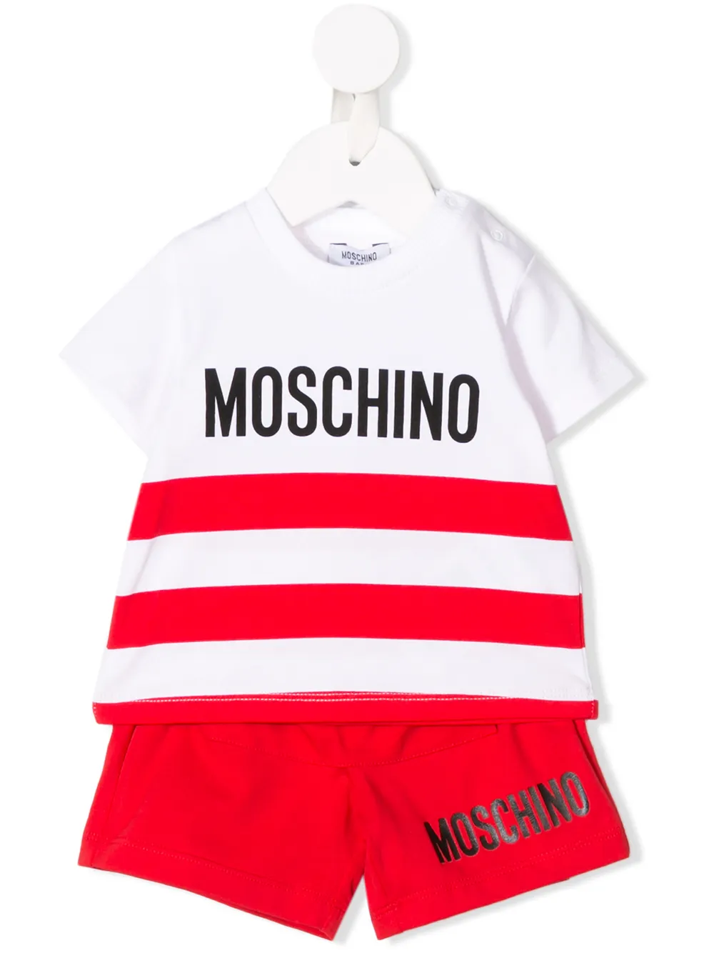 фото Moschino kids шорты и футболка с логотипом