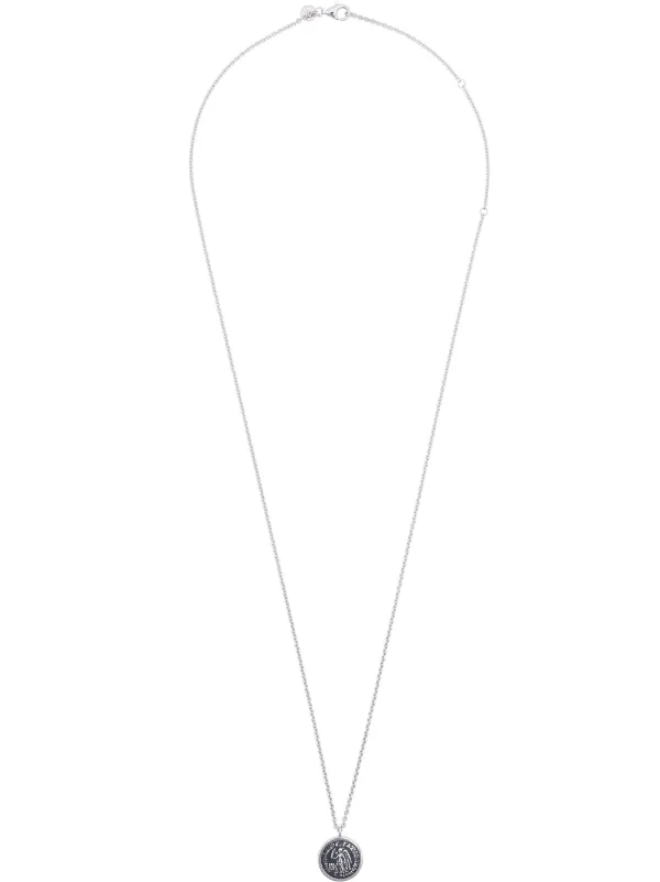 Tom Wood Metallic Coin Pendant Sterling 