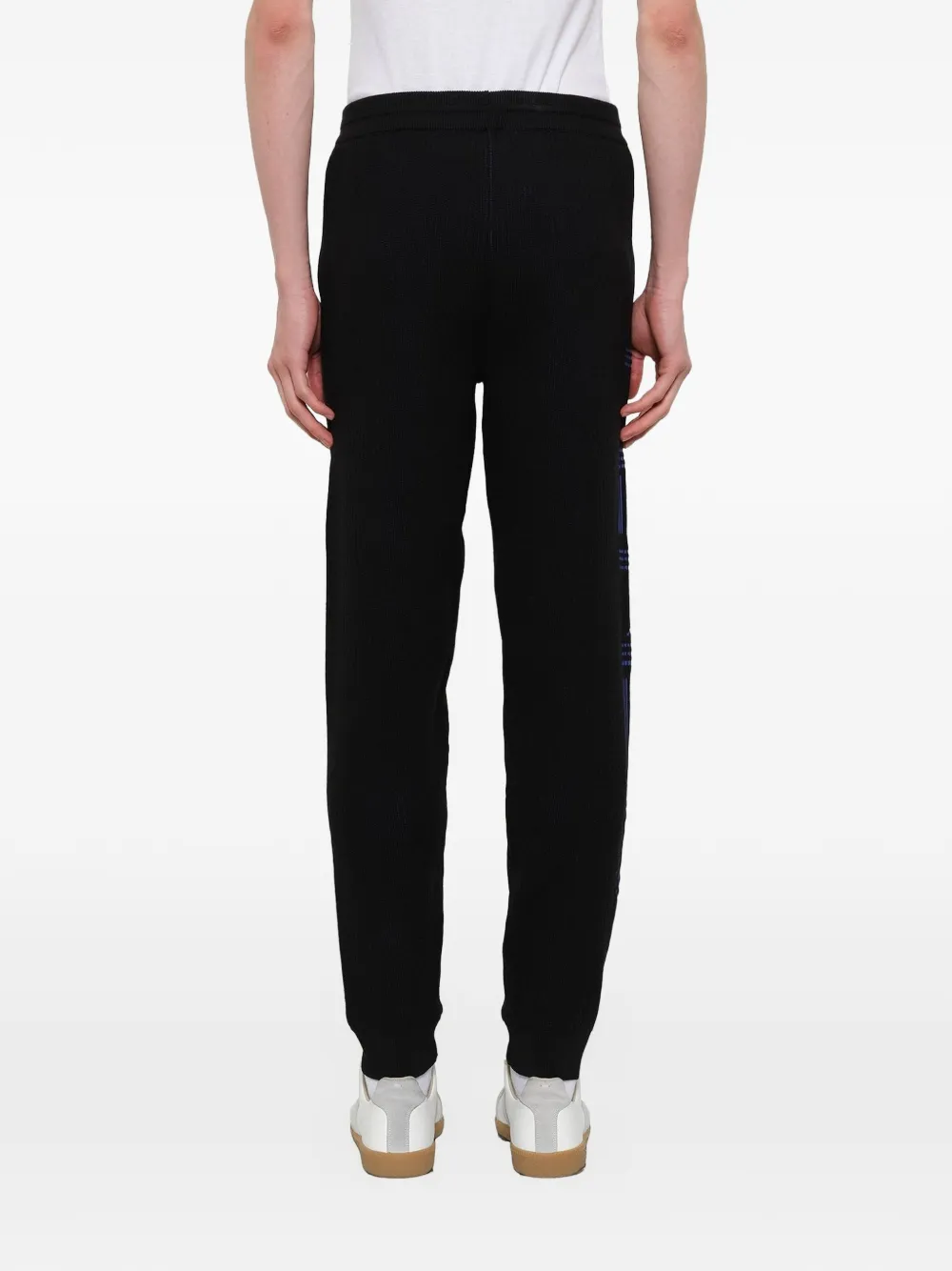 Kenzo ribgebreide trainingsbroek met logo Zwart
