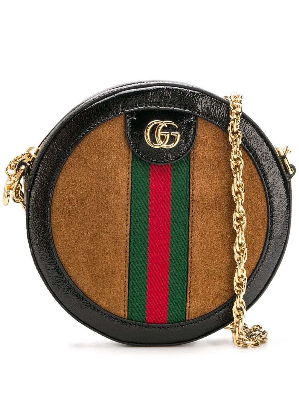 фото Gucci круглая мини-сумка на плечо 'Ophidia'