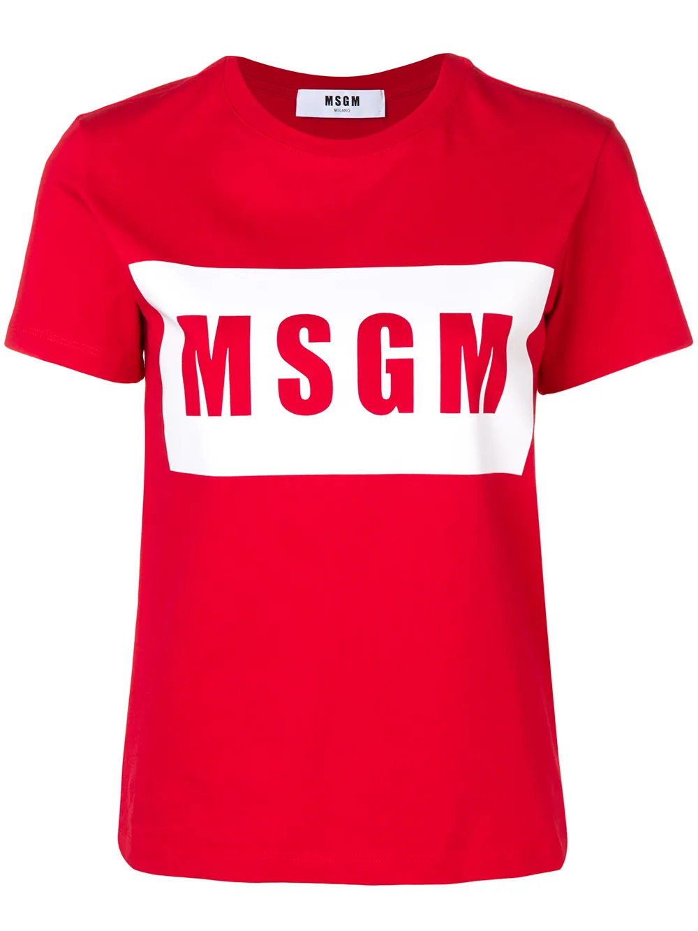 MSGM logo print T-shirt | Red | Image 1