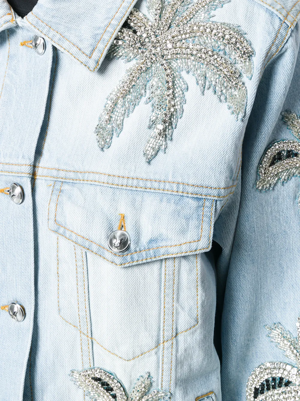 фото Philipp plein джинсовая куртка 'aloha plein'