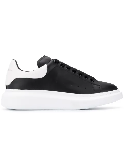 alexander mcqueen runway leather platform trainers