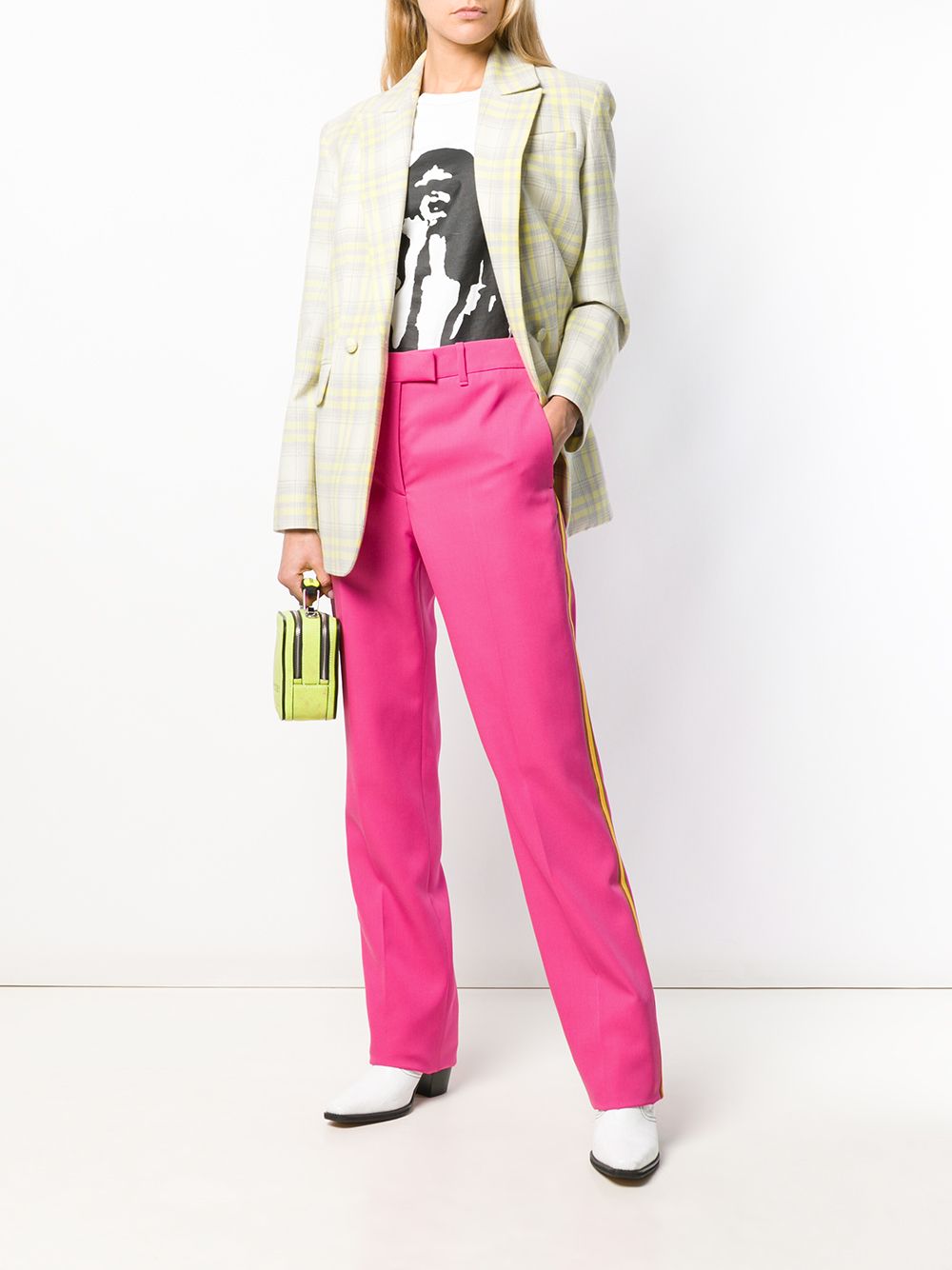 фото Calvin Klein 205W39nyc строгие брюки с полосками по бокам